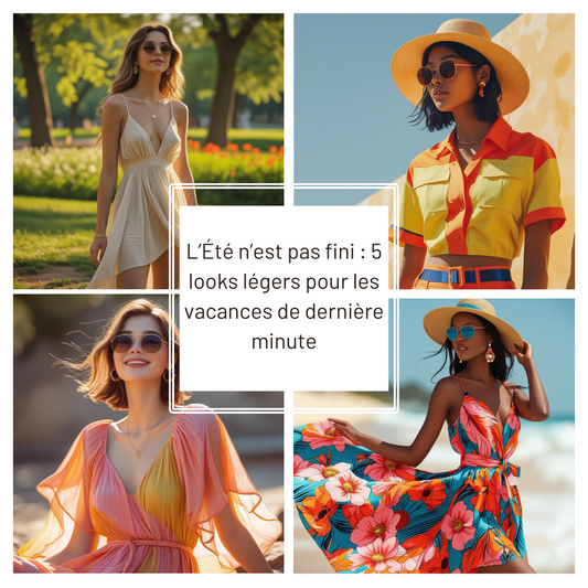 L’Été n’est pas fini : 5 looks légers pour les vacances de dernière minute