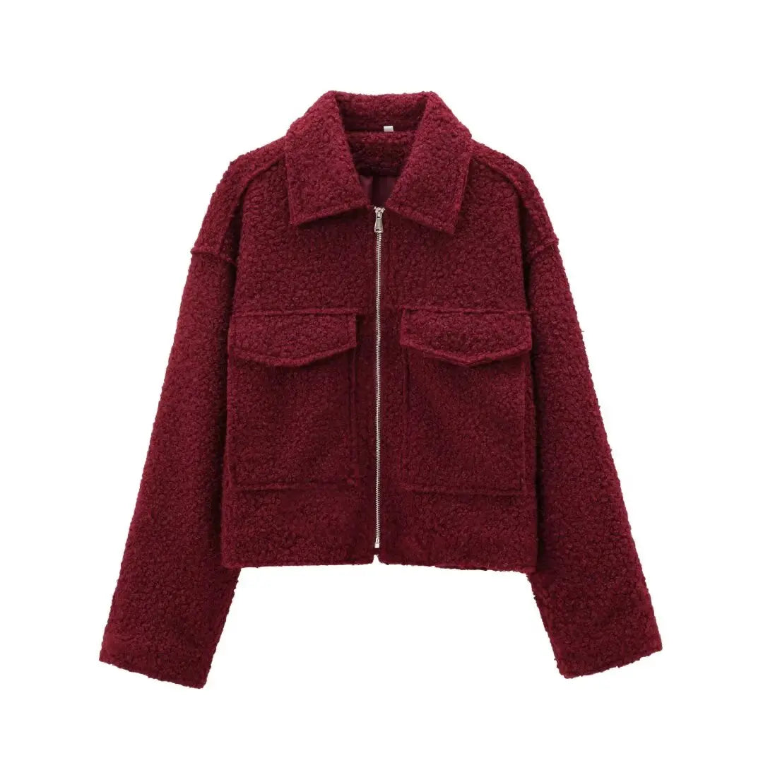 Veste courte en maille