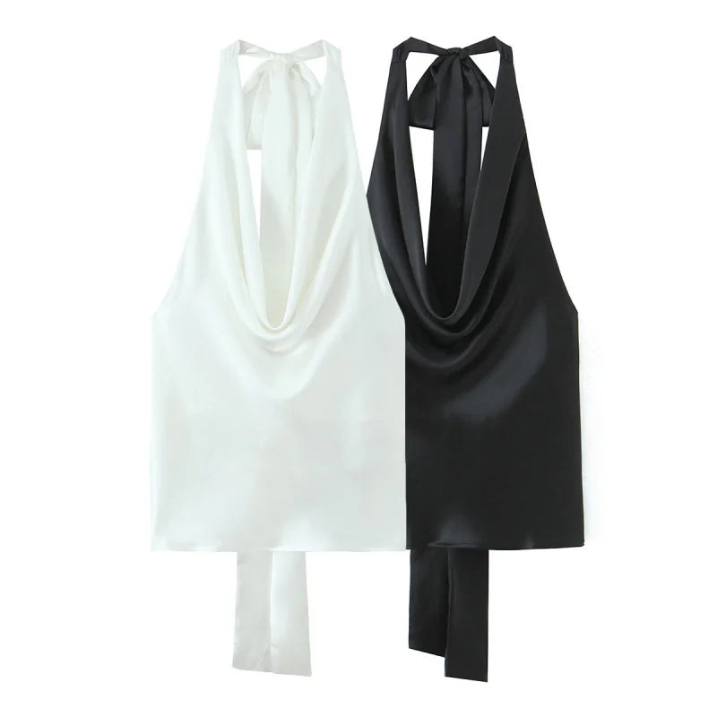 Top dos nu satin