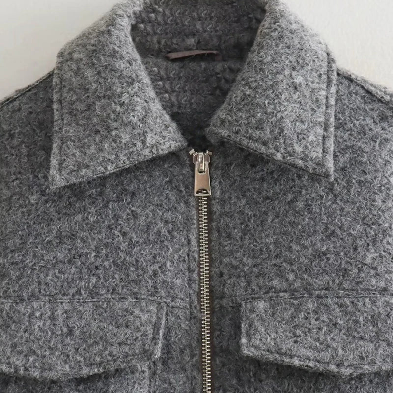 Veste courte en maille