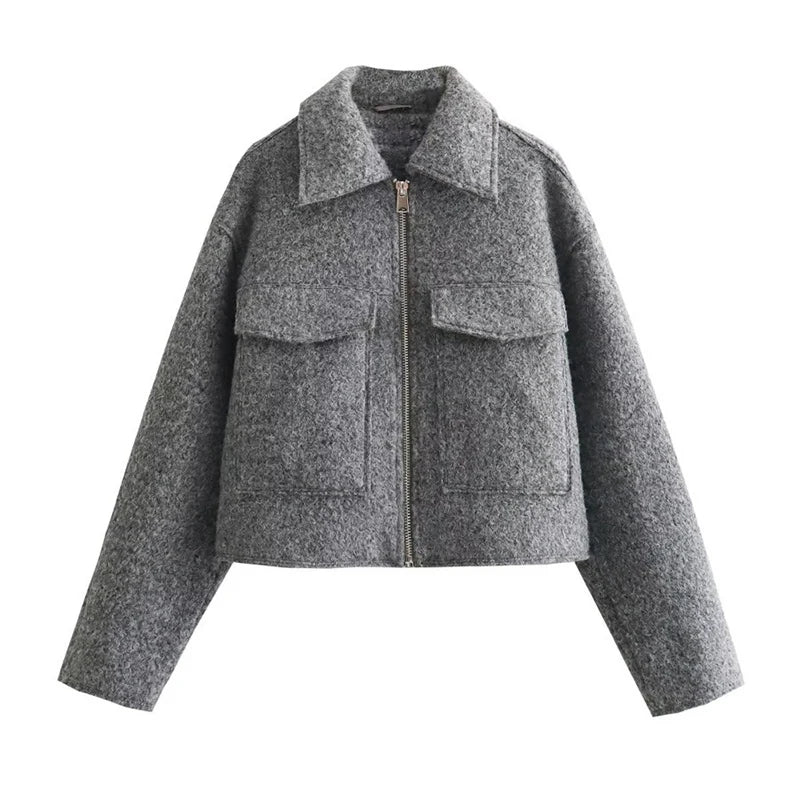 Veste courte en maille