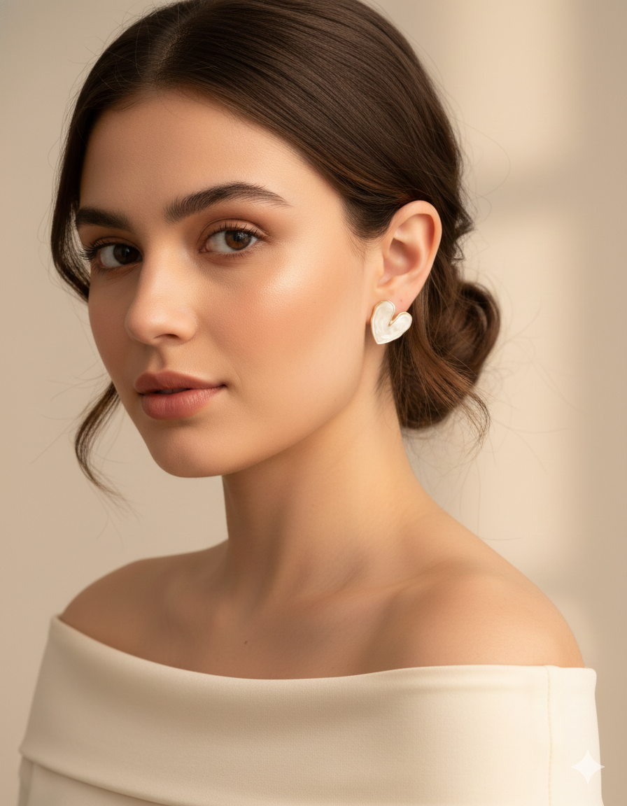 Boucles d’oreilles cœur, idée cadeau symbolisant l’amour