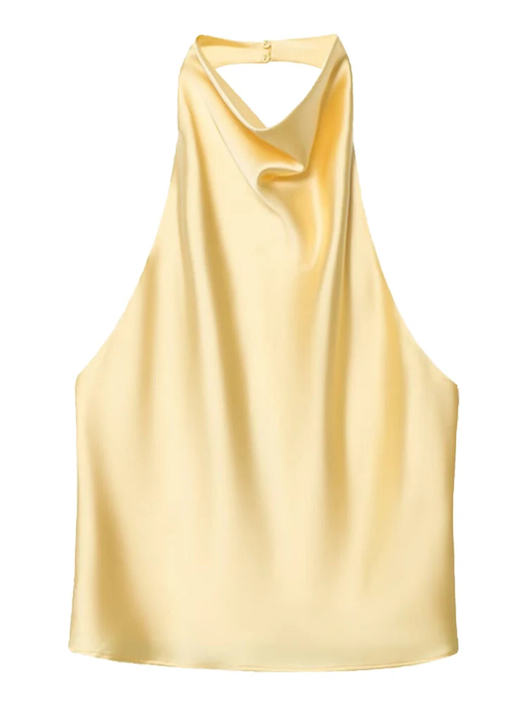 Top dos nu satin