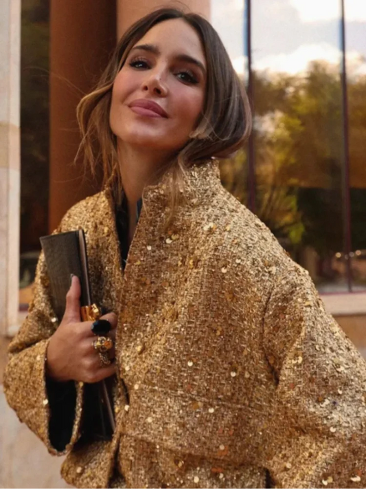 Blouson à paillettes