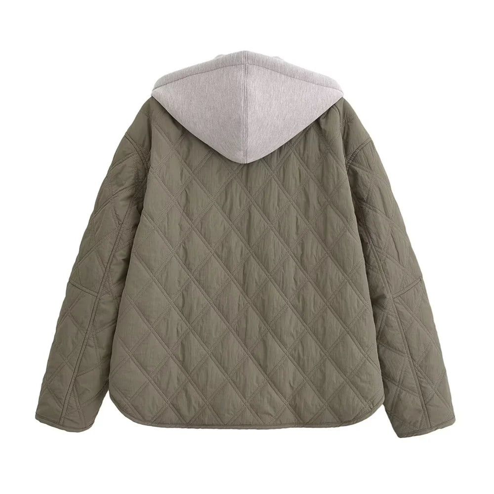 Veste matelassé à capuche intégrée