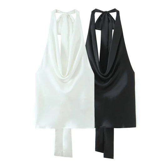 Top dos nu satin