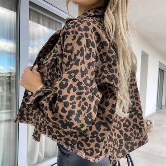 Chemise oversize léopard