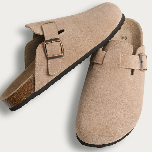 Mules en daim