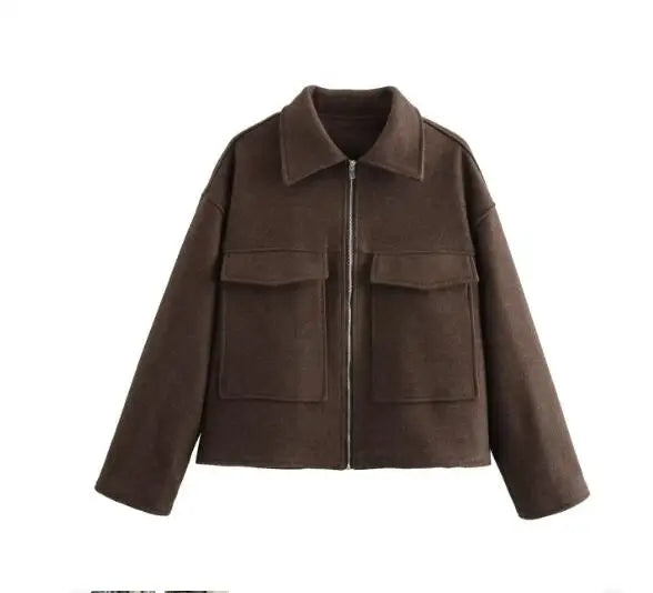 Veste courte en maille