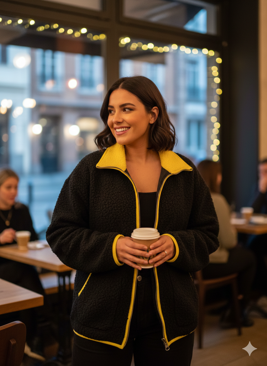 Gros plan sur la texture douce du tissu polaire