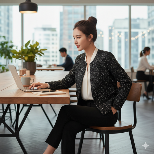 Blouson à paillettes