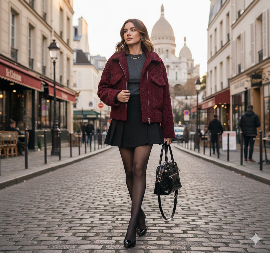 Escarpins à bout pointu portés avec un pantalon de costume, parfaits pour une allure de bureau affirmée et professionnelle.
