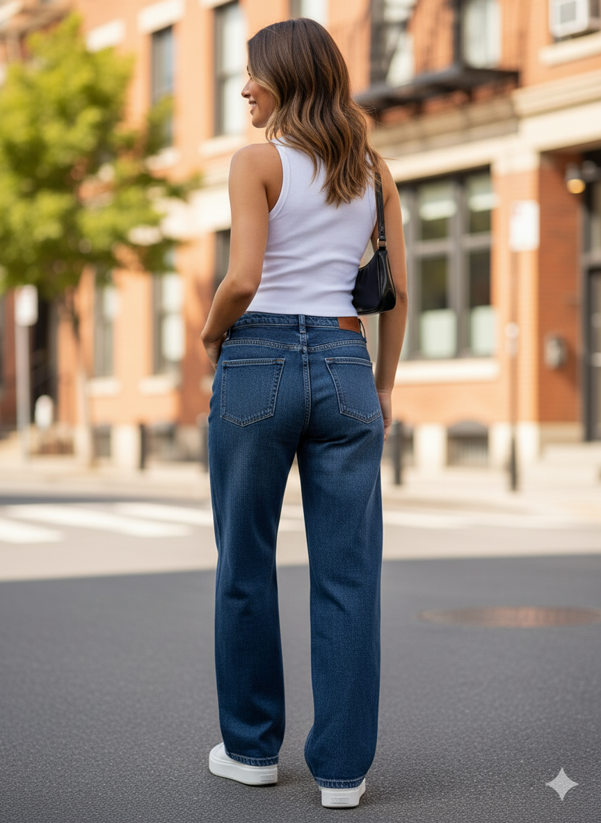 Jean femme tendance IDRIS style Zara pas cher