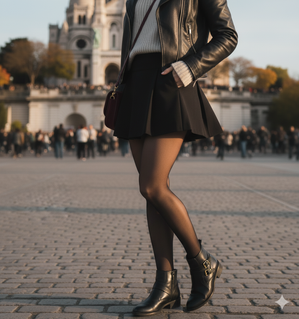 Jupe plissée pour femme vue de face