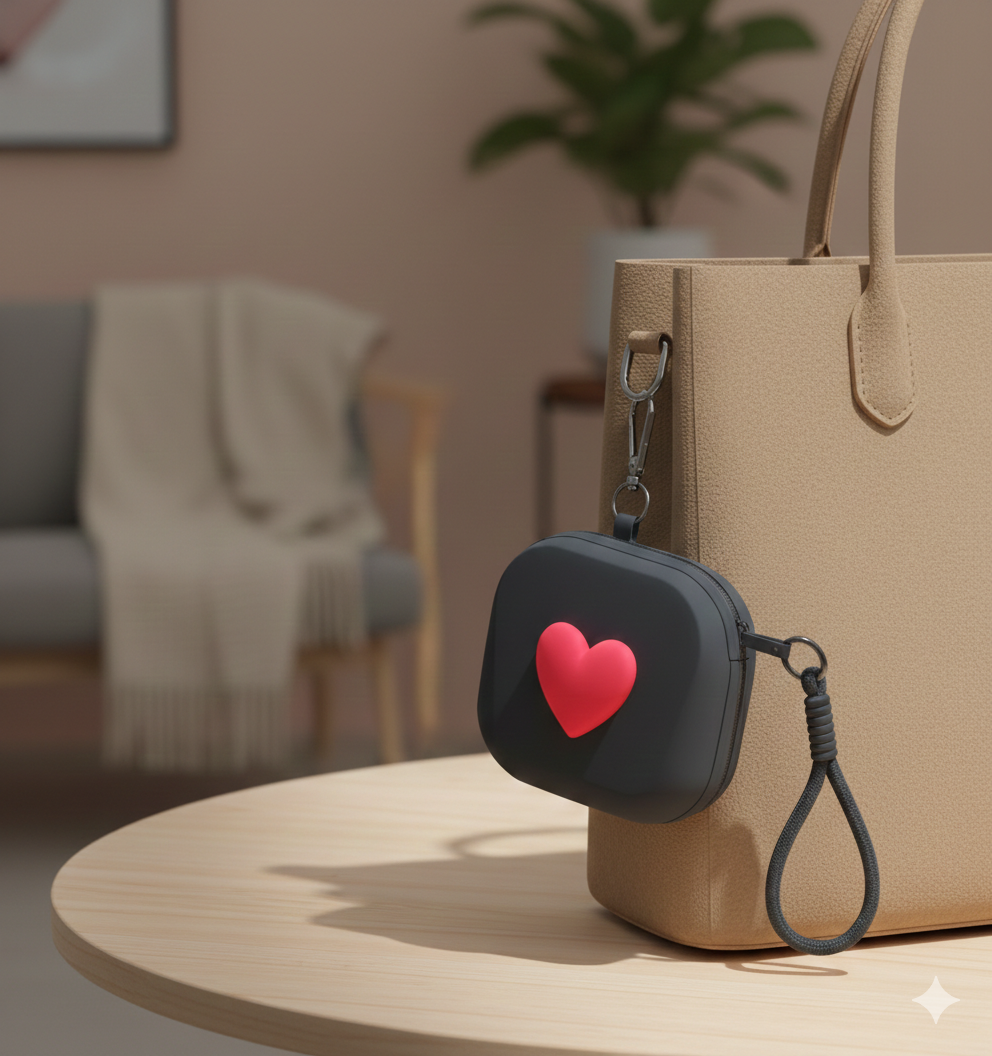 Mini sac en forme de cœur rouge, utilisé comme porte-monnaie tendance pour femme