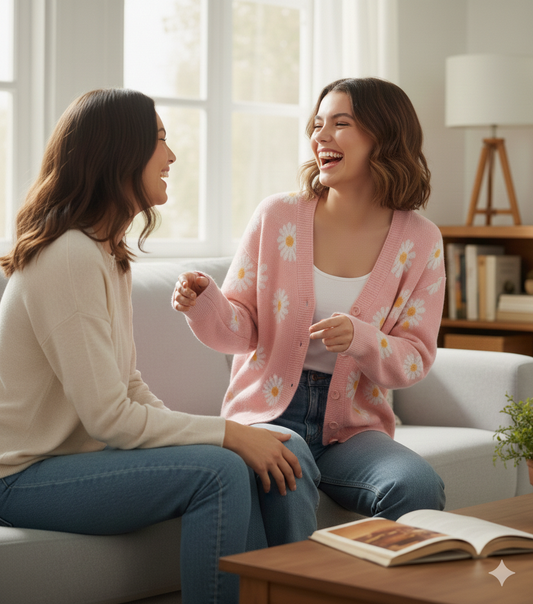 Cardigan court à fleurs d'inspiration mode coréenne, idéal pour un look chic et décontracté