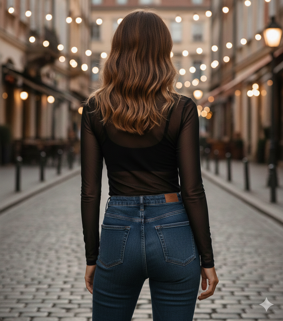  t-shirt femme manches longues translucide